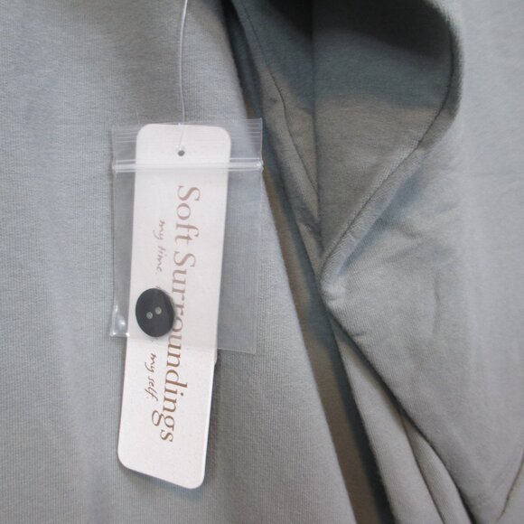 NWT Soft Surroundings Palta Pullover Tunic Shirt Top Size 3X  Frost Gray - Picture 7 of 11
